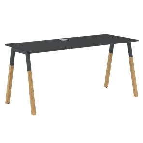 Письменный стол FORTA Черный Графит-Черный Графит-Бук FST 1367 (1380х670х733) в Тамбове