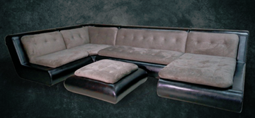 П-образный диван Эвелина со столом-пуфом в Тамбове