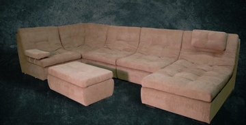 П-образный диван Шад Премьер со столом-пуфом в Тамбове