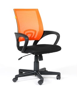 Кресло CHAIRMAN 696 black Сетчатый акрил DW66 оранжевый в Тамбове