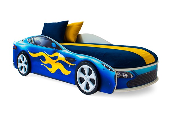 Детская кровать-машина Бондимобиль синий в Тамбове - изображение