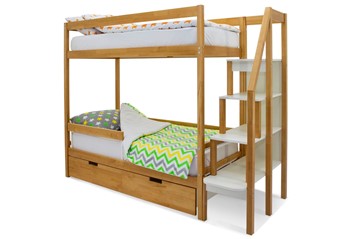 Детская двухъярусная кровать Svogen дерево в Тамбове