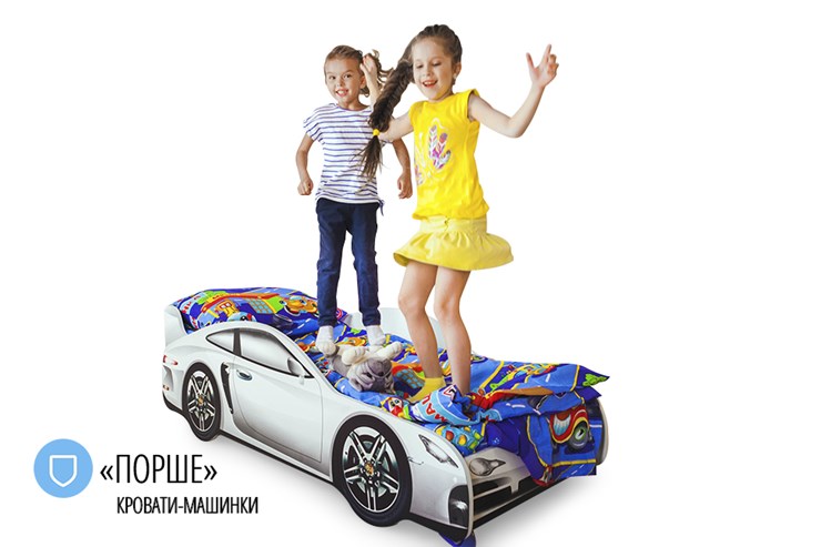 Кровать-машина детская Porsche в Тамбове - изображение 4