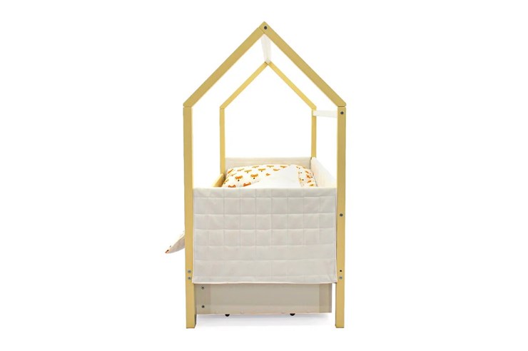Кровать-домик детская «Svogen бежево-белый» мягкая в Тамбове - изображение 5