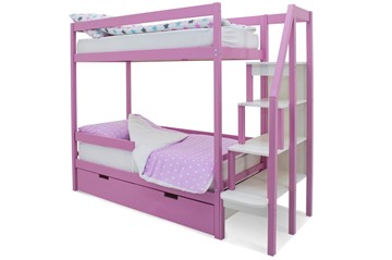 Детская 2-ярусная кровать Svogen розовый в Тамбове
