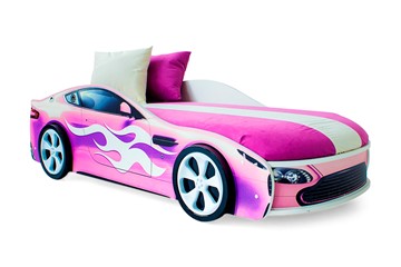 Кровать-машина детская Бондимобиль розовый в Тамбове - предосмотр