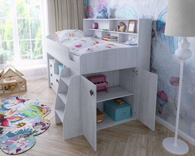 Детская кровать-чердак Малыш-5, цвет Винтерберг в Тамбове - изображение 6