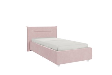 Детская кровать 0.9 Альба, нежно-розовый (велюр) в Тамбове