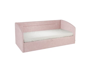 Кровать в детскую 0.9 Альба (Софа), нежно-розовый (велюр) в Тамбове