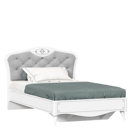 Кровать полутороспальная Элис 1200 (Белый) с основанием ЛД 532.130.000 в Тамбове - изображение