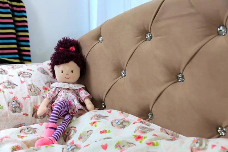 Детская кровать Эльза без бортика, Бежевый (латы) в Тамбове - изображение 2