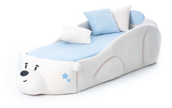 Детская кровать Мишка Pasha, белый в Тамбове - изображение