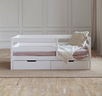 Кровать детская Софа с ящиками, цвет белый в Тамбове - изображение