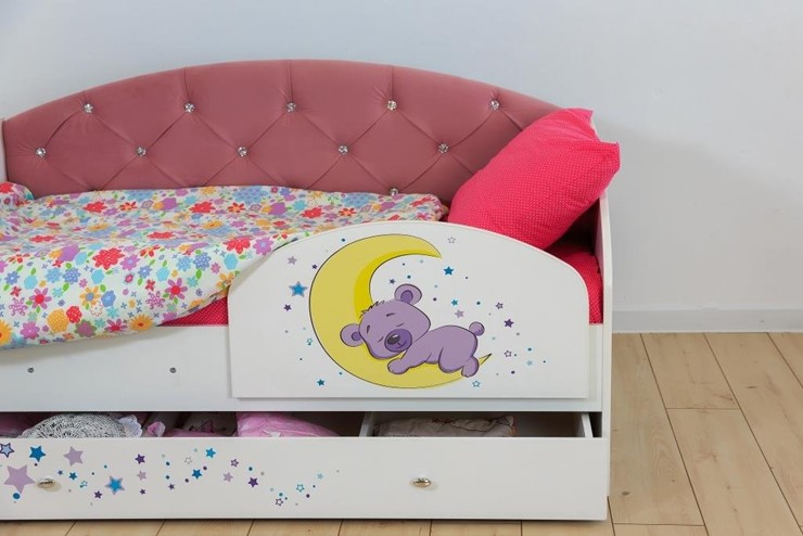 Детская кровать Звездочка с бортиком, Розовый в Тамбове - изображение 7