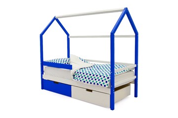Детская кровать-домик Svogen сине-белый в Тамбове