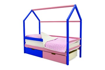 Кровать-домик детская Svogen синий-лаванда в Тамбове