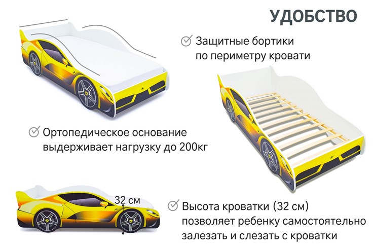 Детская кровать-машина Ferrari в Тамбове - изображение 5
