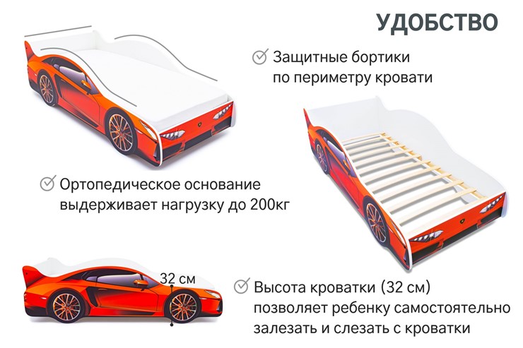 Кровать-машина Lamborghini в Тамбове - изображение 6