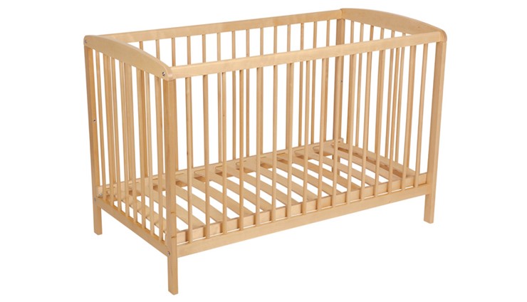 Кроватка для новорожденных POLINI Kids Simple 101 Натуральный в Тамбове - изображение 1