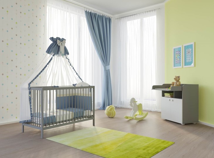 Кроватка для новорожденных POLINI Kids Simple 101 Серый в Тамбове - изображение 2