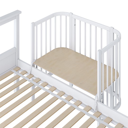Приставная кровать POLINI Kids Simple 105 Белый в Тамбове - изображение 2