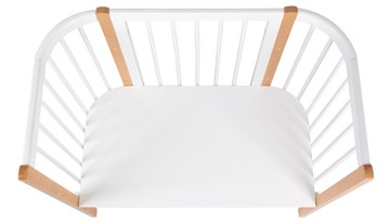Кроватка приставная POLINI Kids Simple 120 Белый / Бук в Тамбове - предосмотр 4
