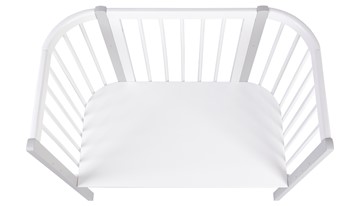 Кроватка приставная POLINI Kids Simple 120 Белый / Серый в Тамбове - предосмотр 3