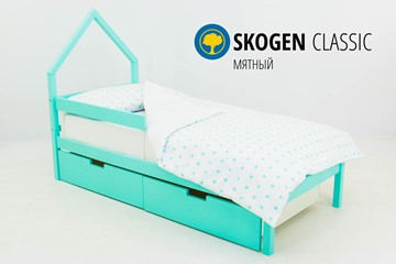 Кровать-домик детская мини Skogen мятная в Тамбове - предосмотр
