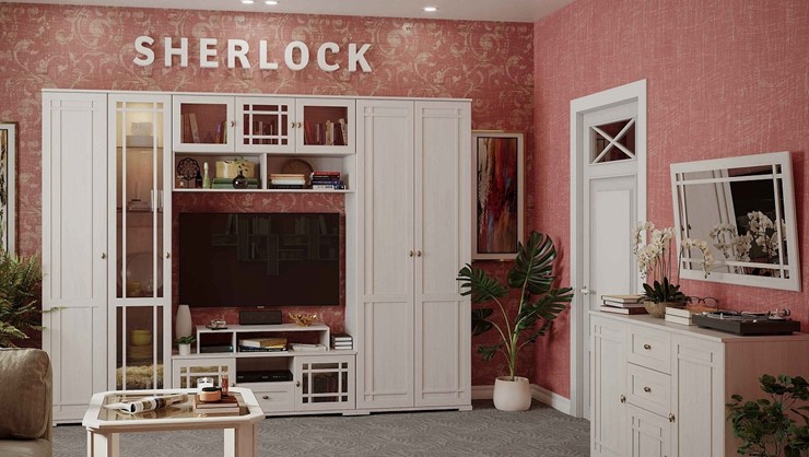 Набор мебели для гостиной Sherlock №3, Ясень Анкор светлый в Тамбове - изображение