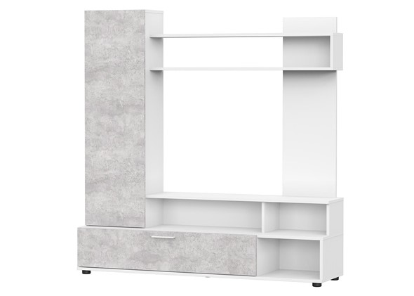 Набор мебели в гостиную МГС-9, белый/цемент светлый в Тамбове - изображение