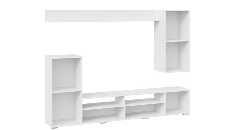 Стенка в гостиную Моретти (Белый, Белый глянец) в Тамбове - изображение 3