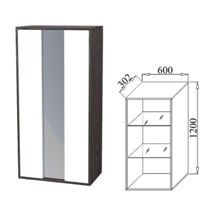 Шкаф навесной К04 со стеклом в Тамбове - изображение 1