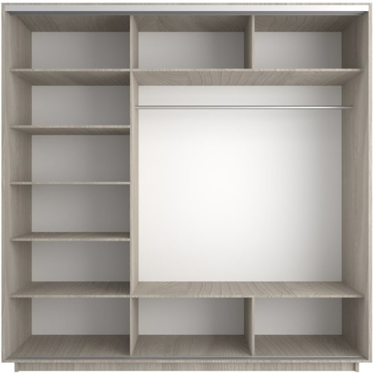 Шкаф 3-дверный Экспресс (Комби) 1800х600х2400, шимо светлый в Тамбове - изображение 1