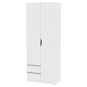 Шкаф 2-дверный Мальта H203, Белый в Тамбове