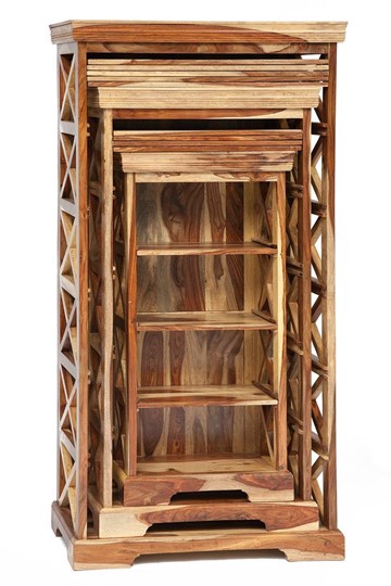 Шкафы для книг Бомбей - 0761A (набор 3 шт.) палисандр, натуральный (natural) арт.10047 в Тамбове - изображение 15