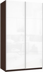 Шкаф-купе Прайм (Белое стекло/Белое стекло) 1600x570x2300, венге в Тамбове - предосмотр