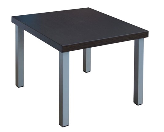 Квадратный столик Триада, венге/алюминий в Тамбове - изображение