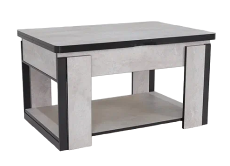 Складной стол-трансформер Дэнс, цемент светлый в Тамбове - изображение