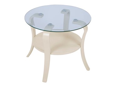 Стеклянный столик Аннет (бежевый-стекло прозрачное) в Тамбове