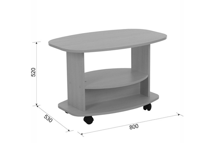 Овальный столик Лидер венге в Тамбове - изображение 1