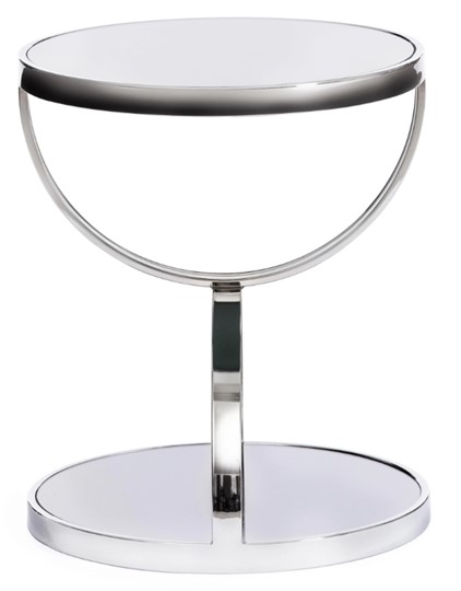 Кофейный столик GROTTO (mod. 9157) металл/дымчатое стекло, 42х42х50, хром в Тамбове - изображение 1