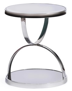 Кофейный столик GROTTO (mod. 9157) металл/дымчатое стекло, 42х42х50, хром в Тамбове - предосмотр