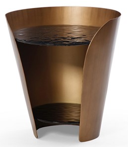 Круглый столик ET6123 (D48,6) закаленное стекло/бронзовый в Тамбове