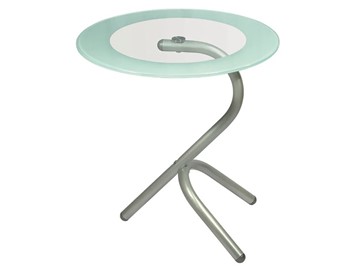 Стеклянный столик Дуэт 5 (металлик-прозрачное) в Тамбове