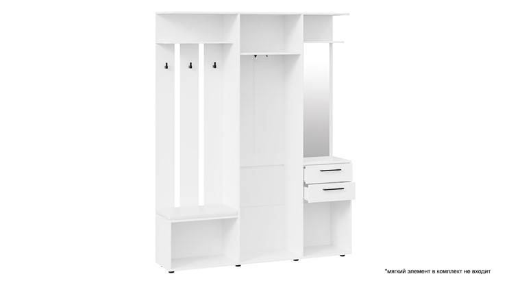 Набор мебели для прихожей Витра тип 2 (Белый ясень) в Тамбове - изображение 3