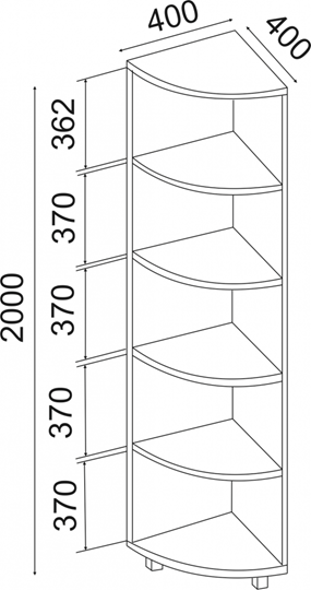 Угловой стеллаж West М07 в Тамбове - изображение 1