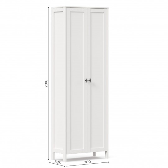 Шкаф 2х-дверный Бланко ЛД 137.020.000 (Белый) в Тамбове - изображение 2