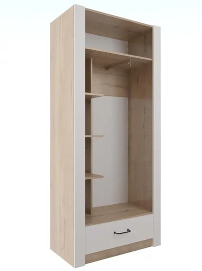 Шкаф гардеробный Ева 5 М1 дуб ирландский/белый матовый в Тамбове - изображение 1