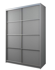 Шкаф 2-х дверный MAX МШ-25-6-18-11, Профиль Серебро/Цвет Серый Шагрень в Тамбове