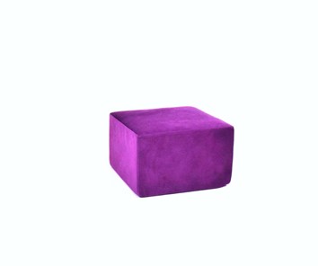 Пуф бескаркасный Тетрис 50х50, фиолетовый в Тамбове